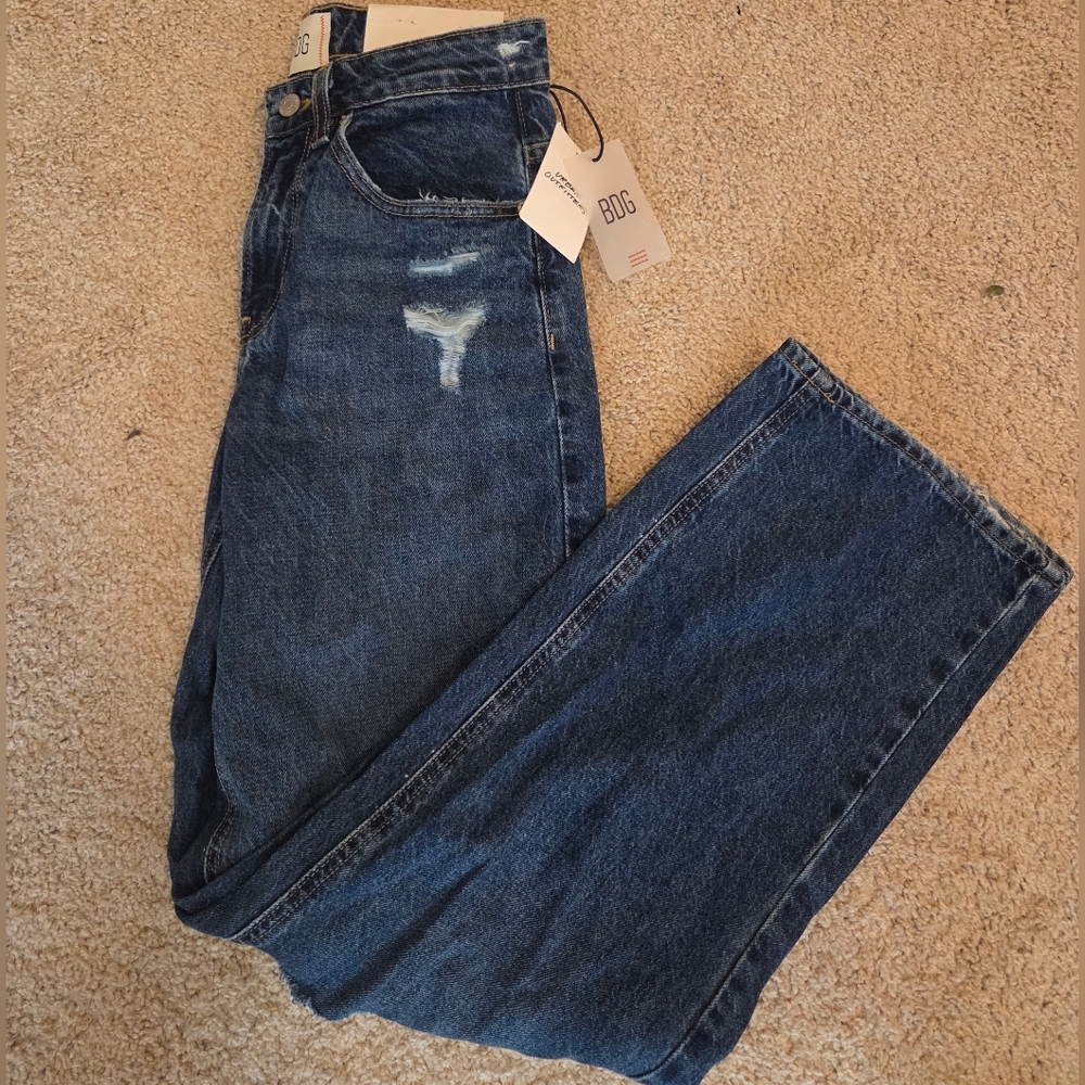 BDG Women's Dark Blue Flare Jeans